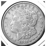 1921 S MORGAN DOLLAR XF