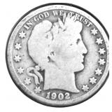 1902 O BARBER HALF DOLLAR G