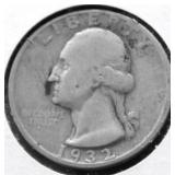 1932 D WASHINGTON QUARTER F