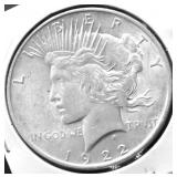 1922 PEACE DOLLAR XF