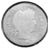 1906 O BARBER DIME AG