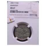 2001 P NGC MS67  STATE QUARTER
