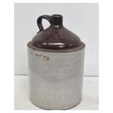 Brown & White Stoneware Jug