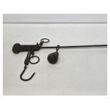 Primitive Cast Iron Beam Scale with Weight