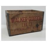 Walker-Gordon Wooden Bottle Crate
