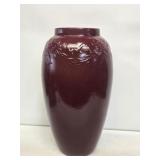 Large Embossed Stoneware Vase