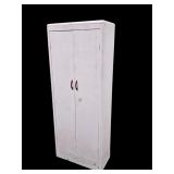 Primitive Wooden Double Door Pantry Cabinet