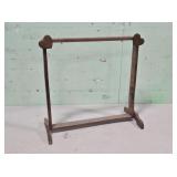 Primitive Wooden Display Rack with Heart Decor