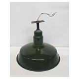 16" Green Porcelain Industrial Light