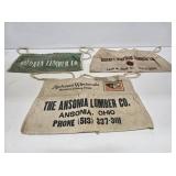 3 Canvas Advertising Nail Aprons