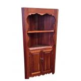 Handmade Cherry Open Top Corner Cupboard