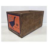 Blue Goose Fruit Crate with Paper Label