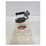 Early Diamond Kerosene Iron with Original Manual
