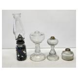 Glass Oil Lamp & Glass Lamp Bases