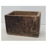 Early Improved Babbitt Metal Wooden Crate