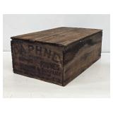 Daphne Prunes Advertising Wooden Box