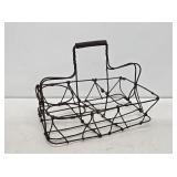 Primitive Wire Oil Bottle Carrier