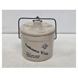 Kaukauna Klub Stoneware Cheese Crock