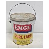 Emge 8lb Advertising Lard Can
