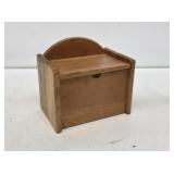 Small Wooden Lift Top Recipe Box