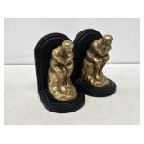 2 Guilded "The Thinker" Bookends