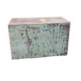 Primitive Cupboard Base with Old Green Paint