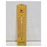 John Deere Metal Advertising Thermometer
