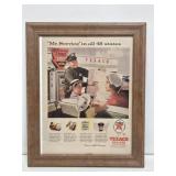 1940's Texaco Framed Advertisement