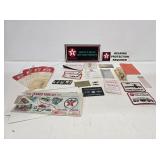 Texaco Stickers & Paper Advertising