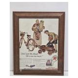 1940's Texaco Framed Advertisement