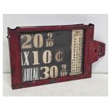 Texaco Visible Gas Pump Pricer Box
