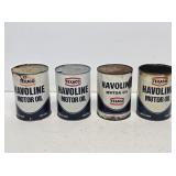 4 Texaco Havoline Motor Oil 1 Quart Cans