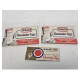 Texaco Oil Change Reminder Tag Books