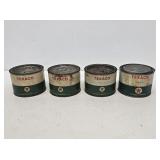4 Texaco 1lb Grease Cans