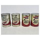 4 Texaco Aircraft Engine Oil 1 Quart Cans