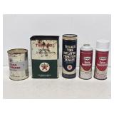 Texaco Advertising Cans