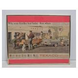 1940's Texaco Framed Advertisement