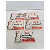 5 NOS Texaco Oil Change Reminder Tag Books
