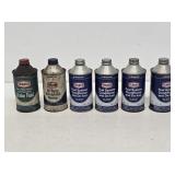 6 Texaco Cone Top 1 Pint Cans