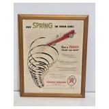1940's Texaco Framed Advertisement