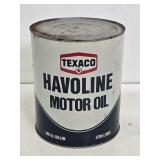 Texaco Havoline Motor Oil 1 Gallon Can