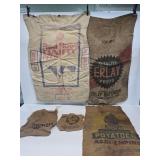 5 Advertising Burlap Bags