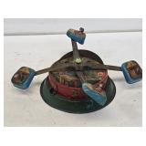 Early Tin Wind-Up Amusement Park Ride