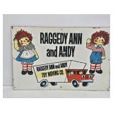 Raggedy Ann & Andy Toy Moving Sign