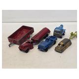 Early Cast Metal Toy Cars Trucks & Trailers