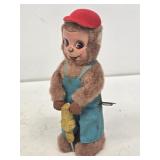 WInd-Up Monkey with Jackhammer Toy