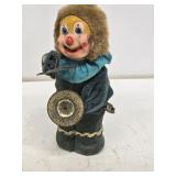 Early Wind-Up Clown Toy with Cymbals