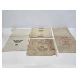 4 Canvas Bank Money Bags