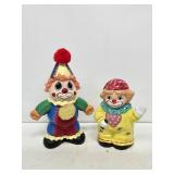 2 Ceramic Clown Coin Banks