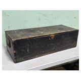 Early Wooden Lift Top Tool Box
